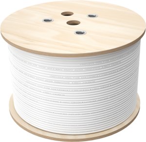 Multi-kabel Q-LANTEC Multimedia 2 x U/UTP kat.6 + 2 x RG6 1.13 + 2 x FO G657A1, LSOH Dca, szary 500m 1