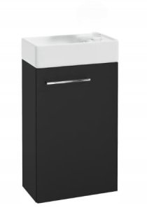 Szafka łazienkowa z umywalką baterią i syfonem 40cm wisząca łatwa w montażu 4