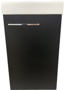 Szafka łazienkowa z umywalką baterią i syfonem 40cm wisząca łatwa w montażu 5