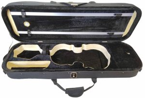 HARD BAG QY200 FUTERAŁ POKROWIEC NA SKRZYPCE 4/4 HIGROMETR WELUR CZARNY 2