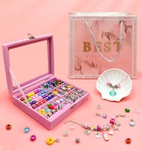 Zestaw do Tworzenia Biżuterii Bransoletki z Charms - Elegancki Organizer 2