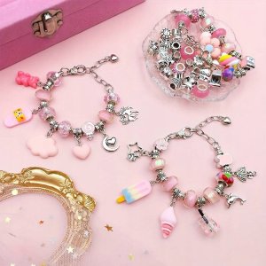 Zestaw do Tworzenia Biżuterii Bransoletki z Charms - Elegancki Organizer 7