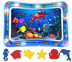 Dmuchana Mata Wodna Sensoryczna Dla Niemowląt 69cm - Zabawka Edukacyjna 1