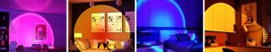 Lampa Zachód Słońca Lampka Sunset Lamp Projektor Wschód - Imitująca Słońce 11