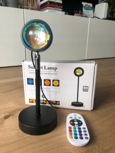Lampa Zachód Słońca Lampka Sunset Lamp Projektor Wschód - Imitująca Słońce 6