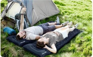 Materac Dmuchany Jednoosobowy Samopompujący Karimata Turystyczna 190x65 5