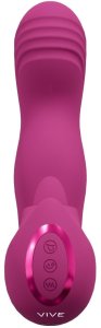 Masażer Pretty Love Vive Wibrator damski 3 silikonowy su wibracjami i językiem punkt G 10 trybów 4