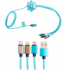 Squishmallows 3in1 charging cable (1.2M) Tatiana 2