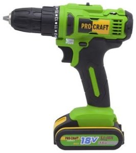Akumuliatorinis suktuvas - gręžtuvas ProCraft PA18C, 18 V, 2x1.5 Ah, 32 Nm 1