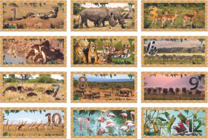 Lavinanti dėlionė NUMBERS - ANIMALS, 3-6 metų vaikams 2