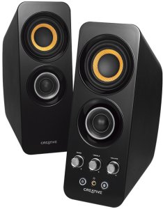 KANTO AUDIO DESKTOP SPEAKER STANDS FOR SMALL SPEAKERS - BLACK (PAIR) 1