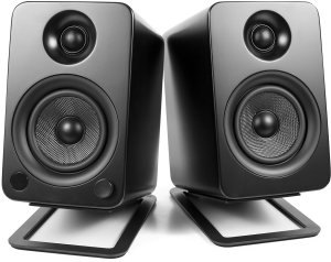 KANTO AUDIO DESKTOP SPEAKER STANDS FOR MIDSIZE SPEAKERS - BLACK (PAIR) 5