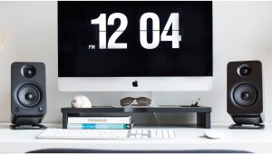 KANTO AUDIO DESKTOP SPEAKER STANDS FOR MIDSIZE SPEAKERS - BLACK (PAIR) 7