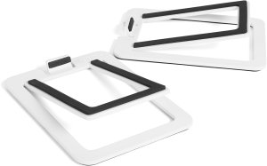 KANTO AUDIO DESKTOP SPEAKER STANDS FOR SMALL SPEAKERS - WHITE (PAIR) 1