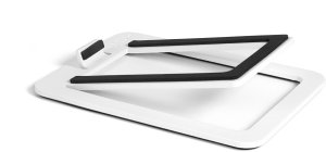 KANTO AUDIO DESKTOP SPEAKER STANDS FOR SMALL SPEAKERS - WHITE (PAIR) 2