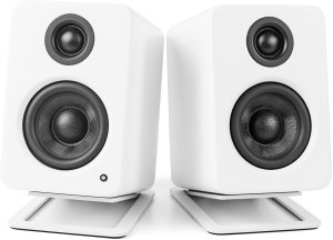 KANTO AUDIO DESKTOP SPEAKER STANDS FOR SMALL SPEAKERS - WHITE (PAIR) 5