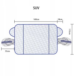 Antyszronowa / Przeciwsłoneczna mata na szybę SUV (160*115cm), MAGNETYCZNA 1