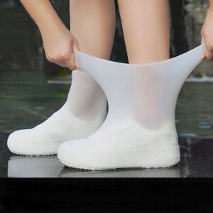 PRZECIWDESZCZOWE NAKŁADKI NA BUTY 41-47 WHITE / BIAŁY 1