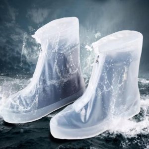 OMP Racing PRZECIWDESZCZOWE NAKŁADKI NA BUTY S (35-36) NA SUWAK, WHITE / BIAŁY 4