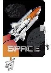 Pamiętnik z kłódką A5/96K włochacz Space 1