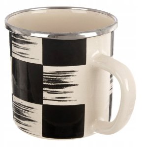 Kubek Emaliowany Nierdzewny Dekoracyjny Indukcja Gaz ORION 400 ml 4