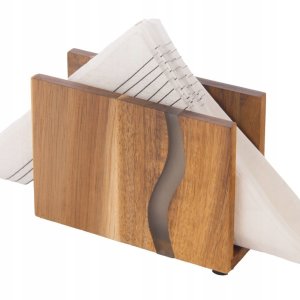 Kesper Serwetnik Pojemnik na Serwetki Drewniany Solidny ORION 12 x 8,5 x 4,5 cm 2