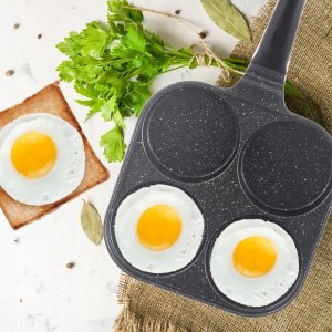 Patelnia do Smażenia Jajek Pancakes Granitowa na Gaz Indukcję ORION 22x22cm 4