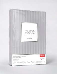 POŚCIEL SATYNA BAW. JASNOSZARA /180/ PURE DETEXPOL 4