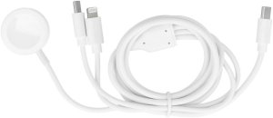 Kabel 3w1 Typ C do Lightning / Typ C / Apple Watch 3W 2A C3169 1,2 m biały 2