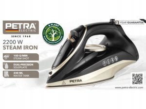 Żelazko parowe 2200 W PETRA, 100 g/min, 230 ml 16
