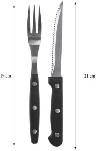 Zestaw sztućców do steków dla 4 osób 5