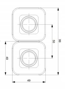 Tully zestaw maskujący chrom TZM/CR 4