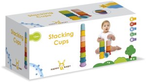 HAPPY BABY Rainbow Stacking Cups 8 pcs 2