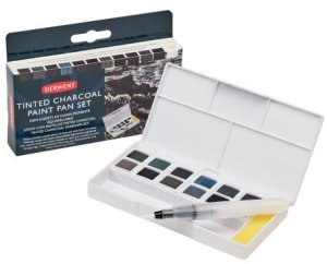 Derwent - Tinted charcoal p.pan set 1