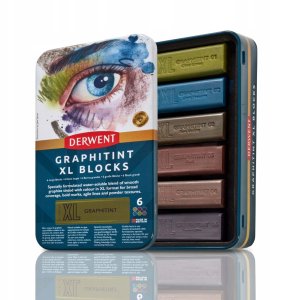 Derwent XL Graphitint Blocks 6 stk tin 5