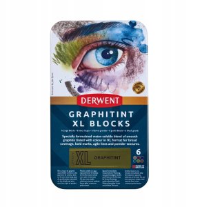 Derwent XL Graphitint Blocks 6 stk tin 6