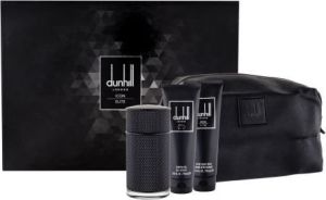 Dunhill Icon Elite Zestaw dla mężczyzn EDP 100 ml + Żel pod prysznic 90 ml + Balsam po goleniu 90 ml + Kosmetyczka 1