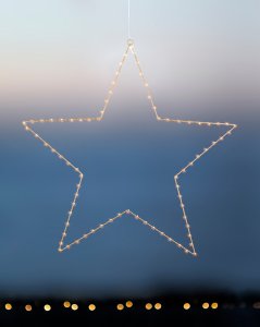 Sirius Home Liva Star 80L, Ø70cm+3m, Gold, Light decoration figure, Gold, 80 lamp(s), LED, 2.1 W, 70 cm 1