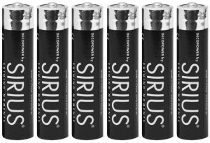 Sirius DecoPower AAA Batteri - 6 stk 1