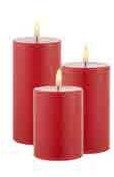 Sirius Home Sille Exclusive, Light decoration figure, Red, Wax, 3 lamp(s), LED, Battery 1