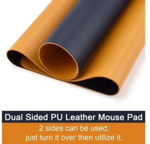 KOZO Skrivebordsunderlag 90x43cm Mørke Blå/Gul 3