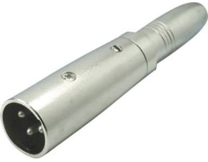 Kash XLR-adapter XLR-stik - Jacktilslutning 6,3 mm Mono Poltal:3 1 stk 1