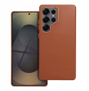 Futerał LEATHER MAG COVER kompatybilny z MagSafe do SAMSUNG S25 ULTRA brązowy 1