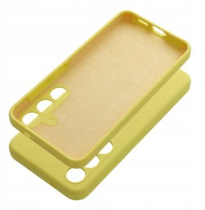 Futerał SILICONE 2mm do SAMSUNG S25 Plus żółty 1