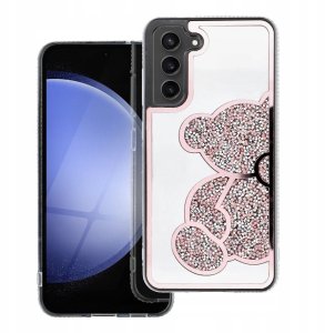 Futerał TEDDY BEAR do SAMSUNG S25 Plus różowy 1