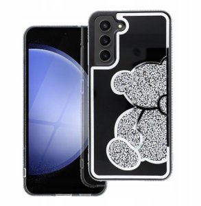 Futerał TEDDY BEAR do SAMSUNG S25 Ultra srebrny 1