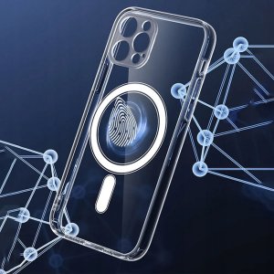 Futerał CLEAR MAG COVER z ochroną aparatu kompatybilny z MagSafe do IPHONE 15 Plus transparent glitter 9