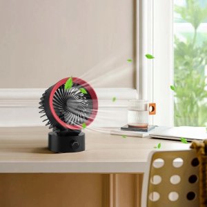 Wentylator / wiatrak biurkowy zasilany z USB A LLD-F87U czarny 3