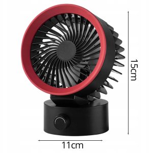 Wentylator / wiatrak biurkowy zasilany z USB A LLD-F87U czarny 5