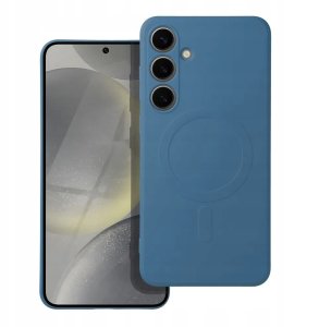 Futerał SILICONE MAG COVER kompatybilny z MagSafe do SAMSUNG A55 niebieski 1
